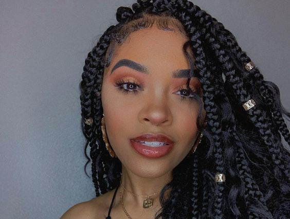 15 Ways To Style Your Bohemian Box Braids